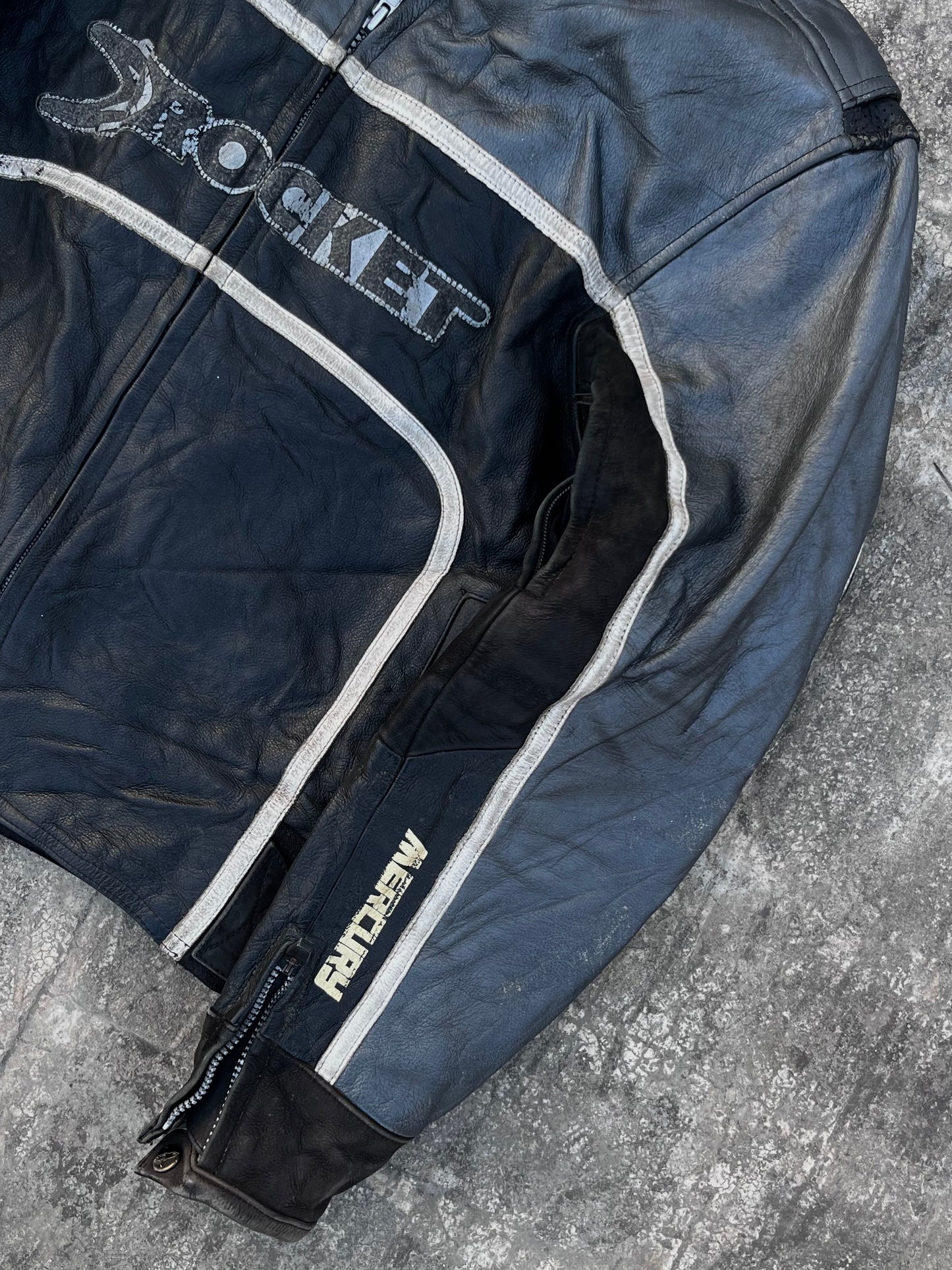 Joe Rocket Vintage Leather Biker Jacket (M)