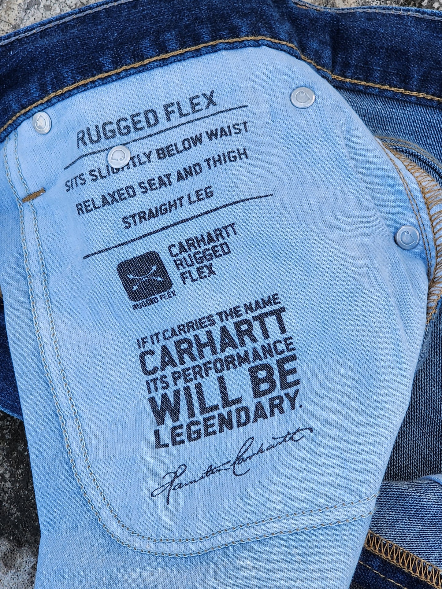Carhartt Denim Relaxed Fit Workwear Jeans (36) ( Rare )