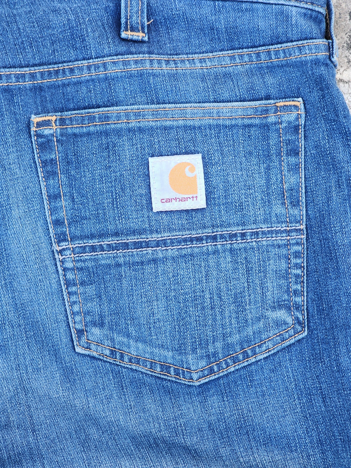 Carhartt Denim Relaxed Fit Workwear Jeans (36) ( Rare )