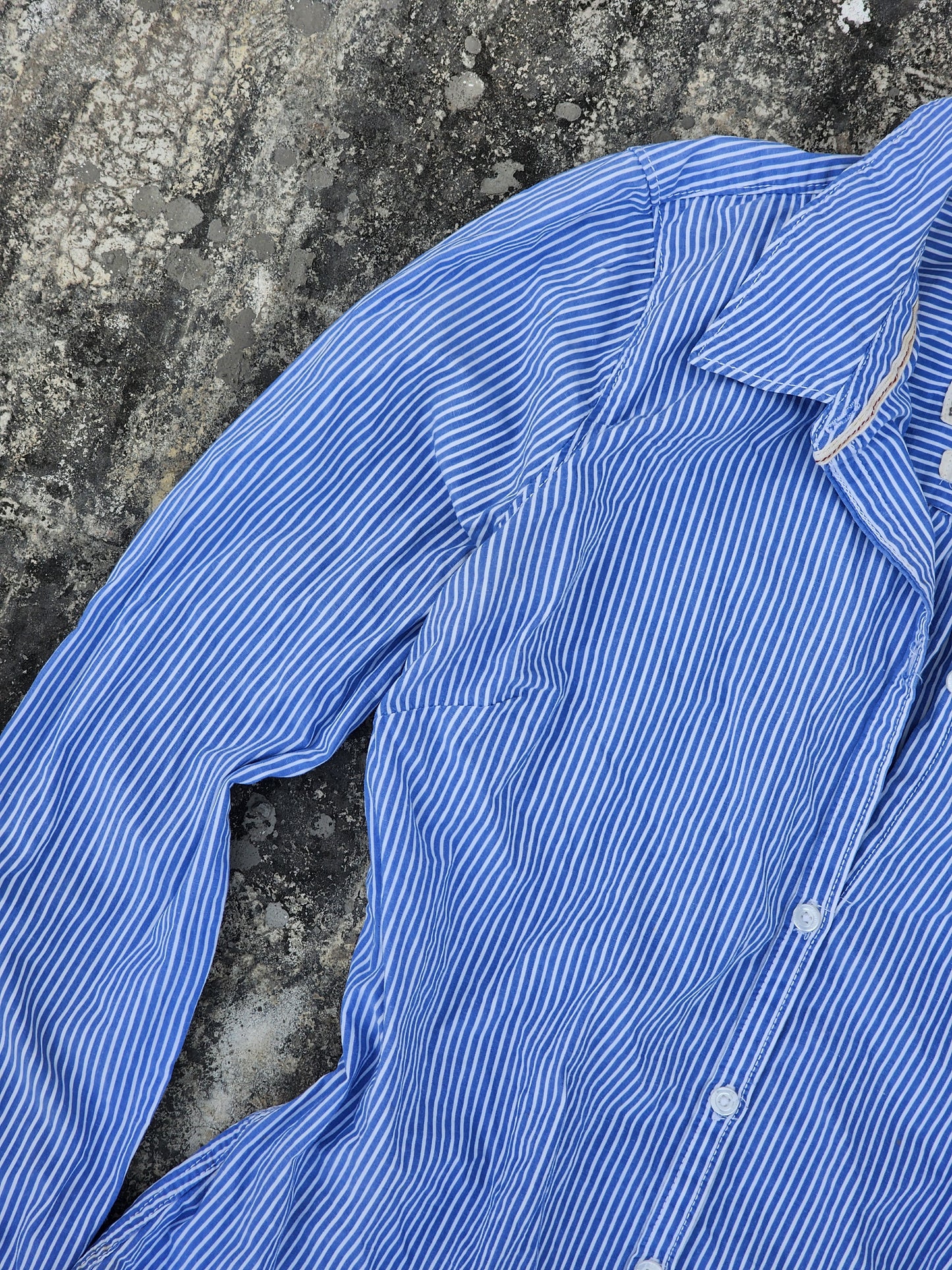 Women's Hollister Blue Striped Button Down (S)