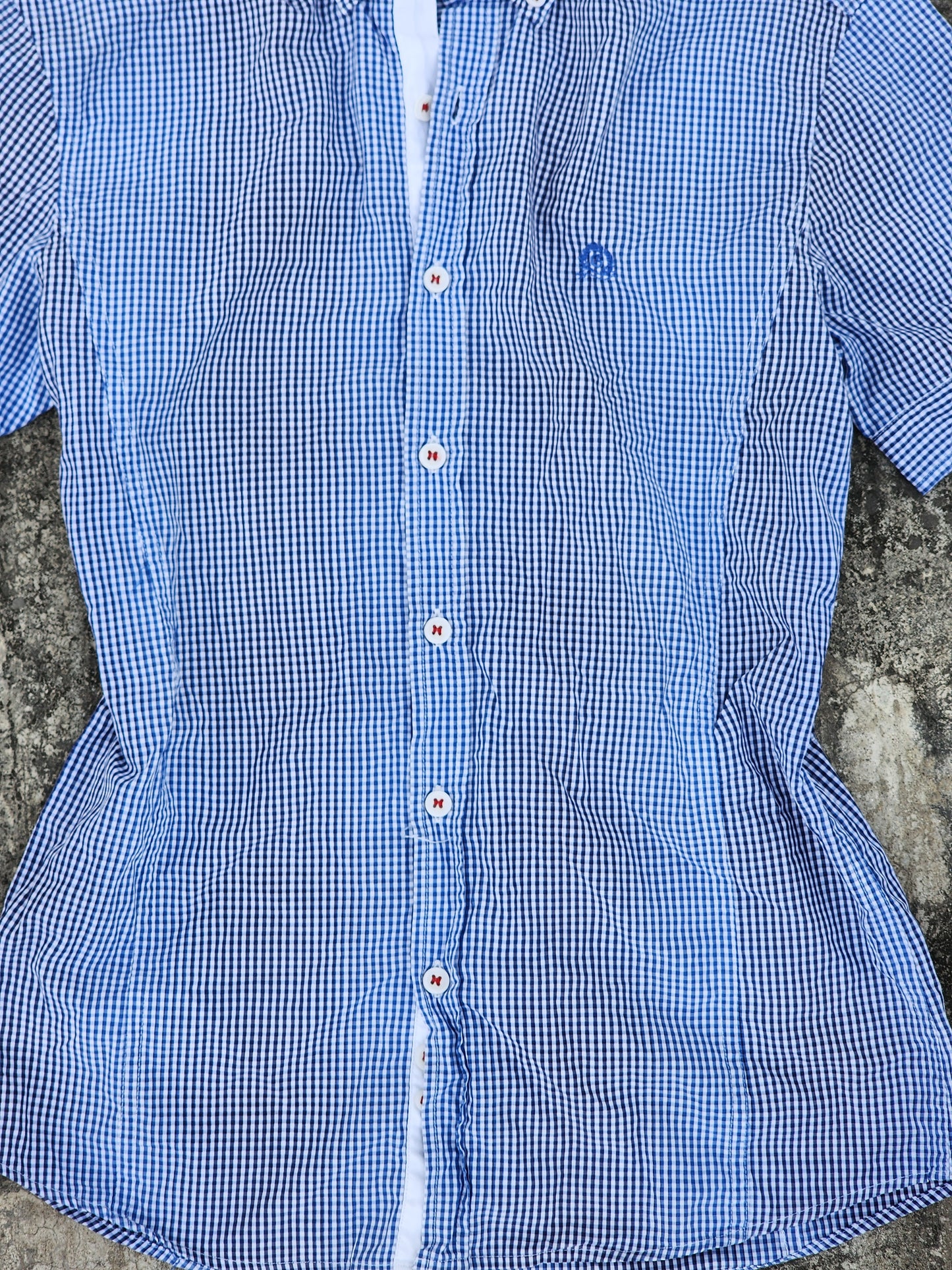 Short Sleeves gxg jeans Women's Y2K Button down (M)