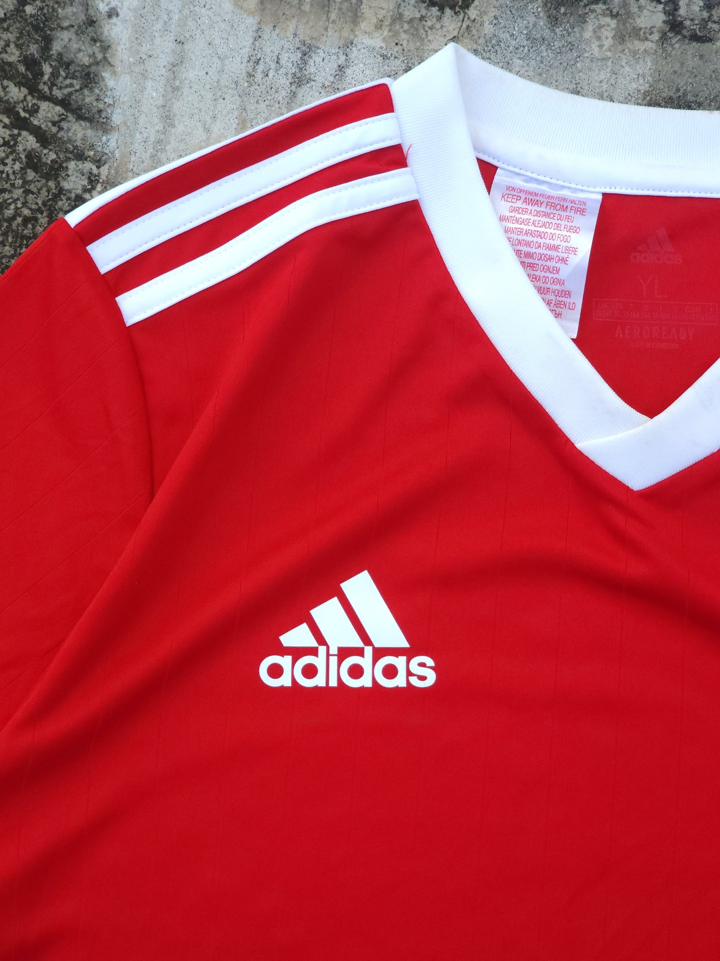 Vintage Adidas Red Aeroready Jersey (S)