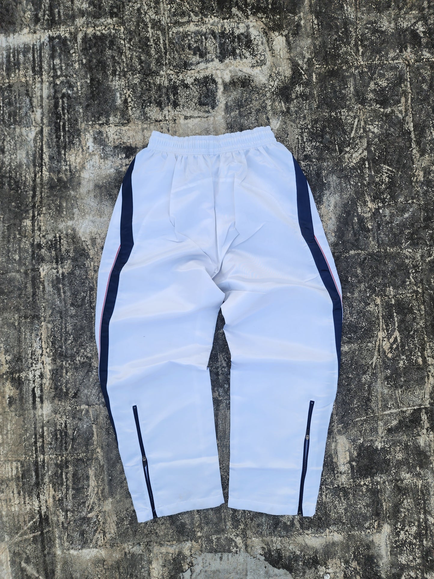 Vintage Asics White Nakama.K Baggy Trackpants (M)