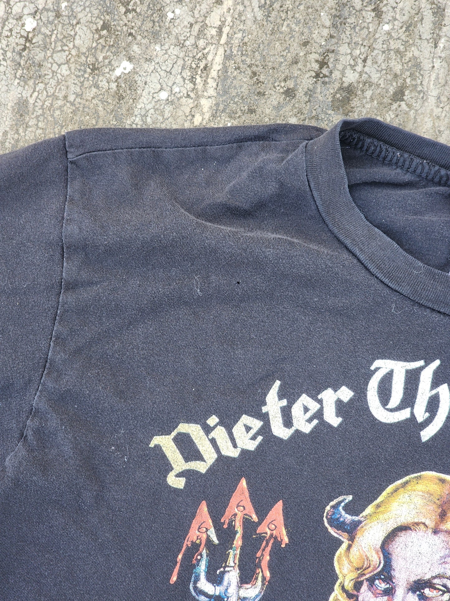 Vintage Dieter Thomas Kuhn Band Handcut Distressed Crop Top (L)