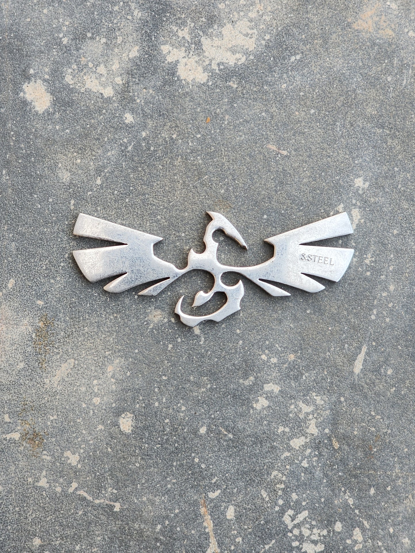 Vintage Stainless Steel Bird Shaped Charm