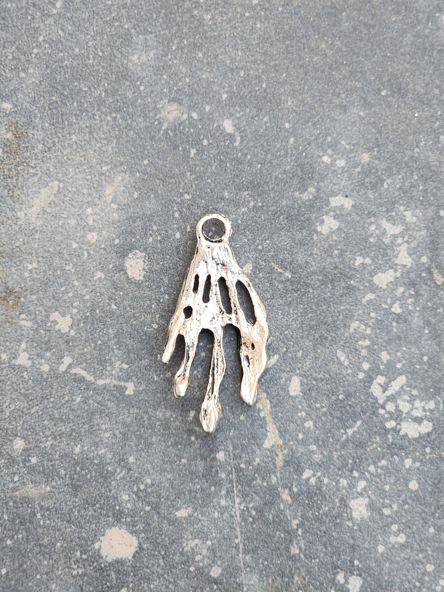 Vintage Skull Hand Pendant / Charm
