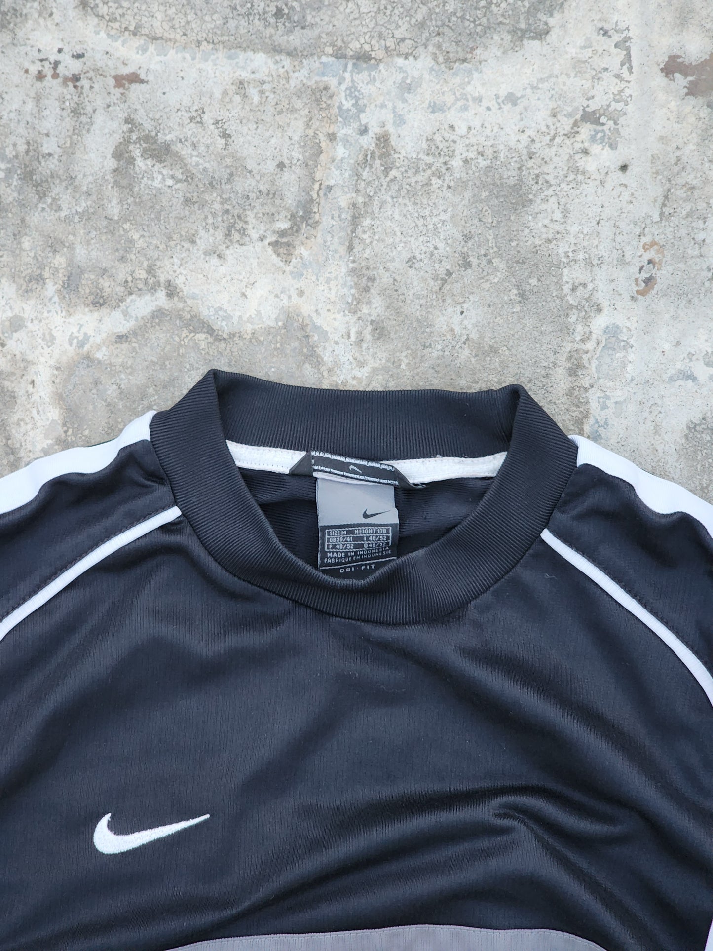 Nike Black and White Dri-Fit Jersey (M)
