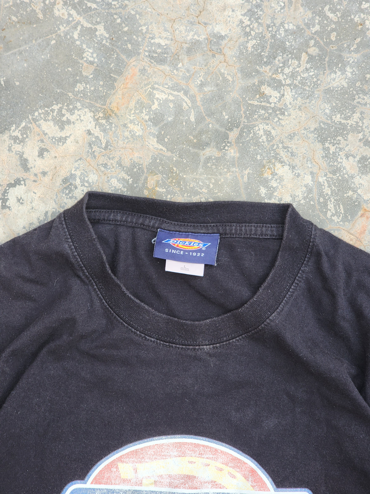 Dickies Vintage Black Big Logo tee (S)