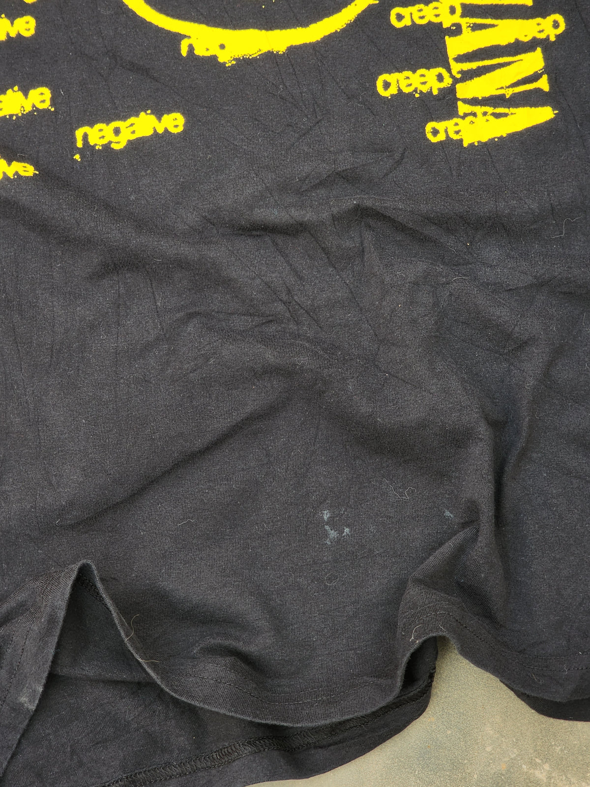 Nirvana Black and Yellow Creep Tee (S)