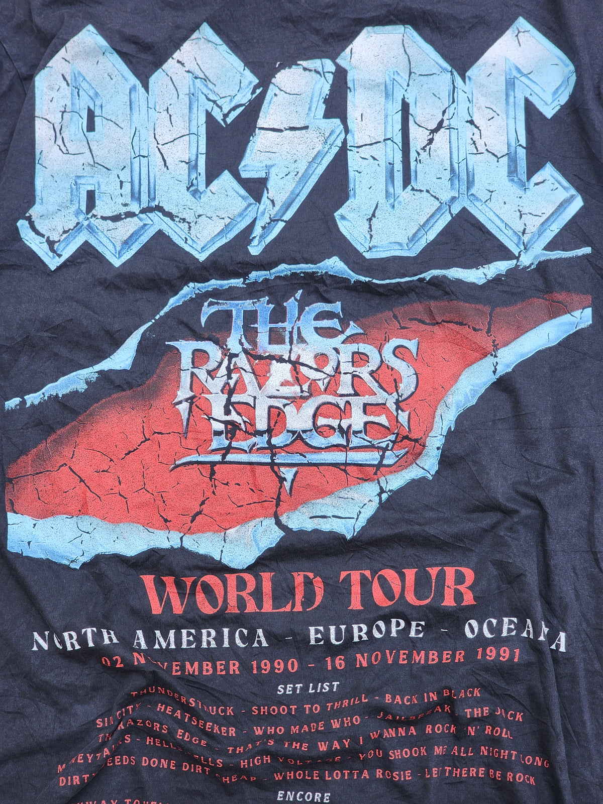 AC/DC The Razor's Edge Tour Tee (L)