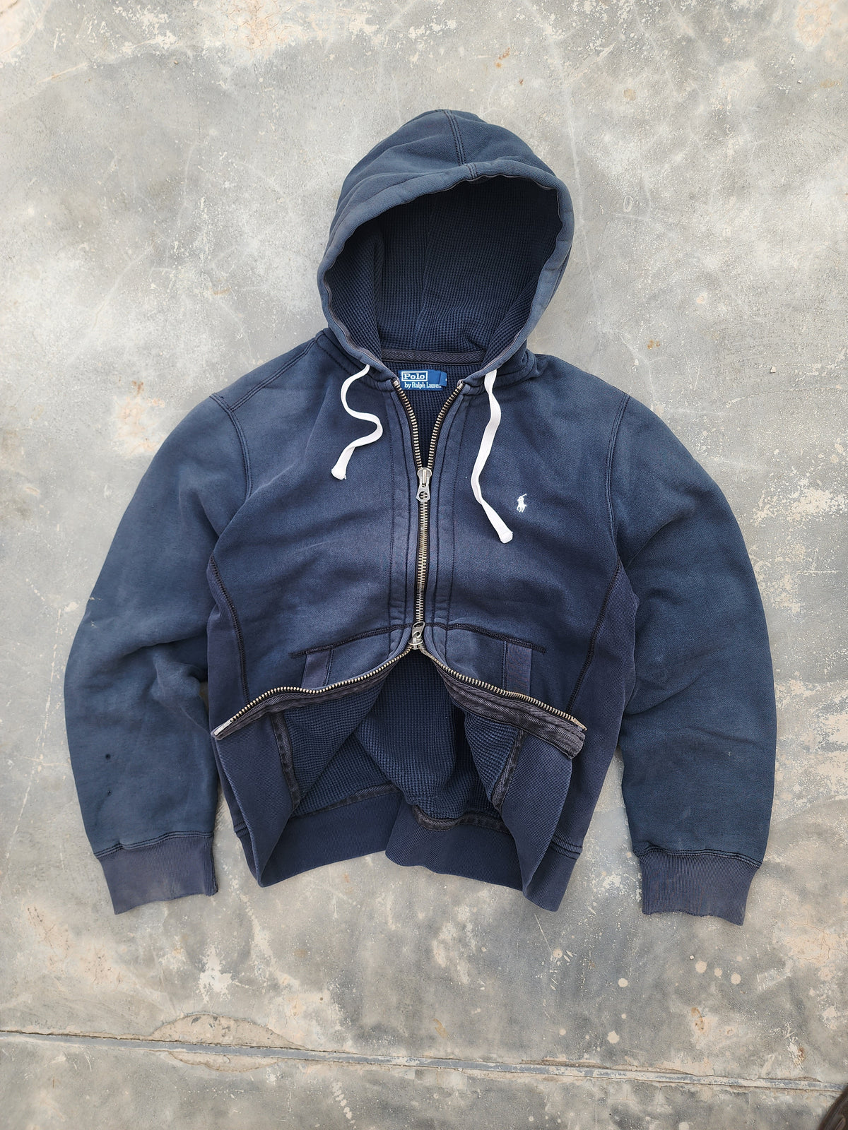 90s Vintage Polo Ralph Lauren Heavyweight Zipper Hoodie (M)