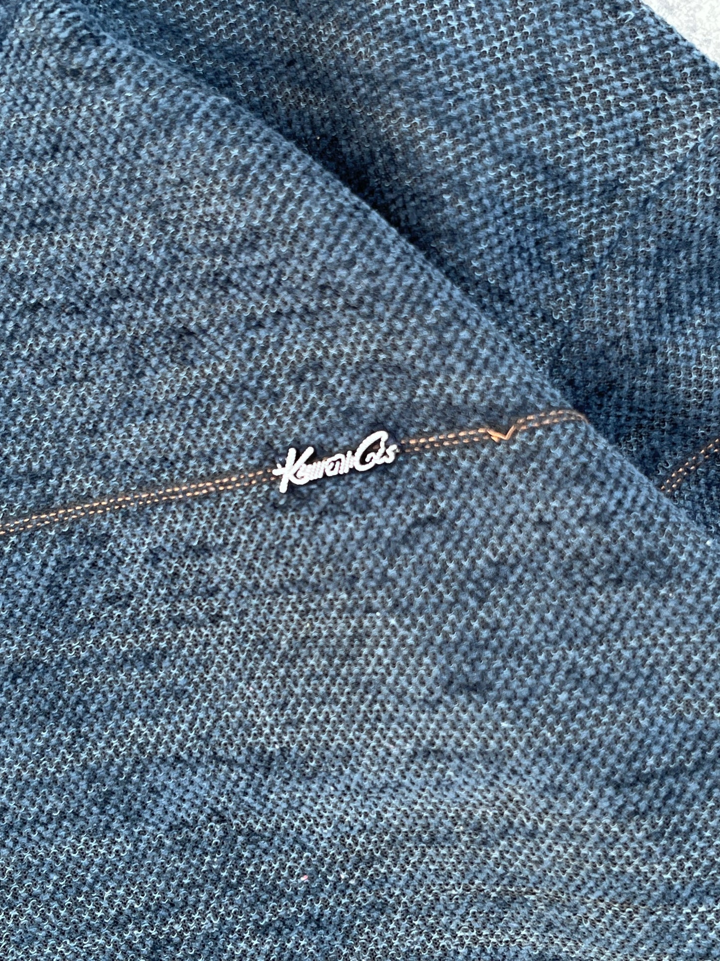 Vintage Dark Blue Knit Sweater (M)