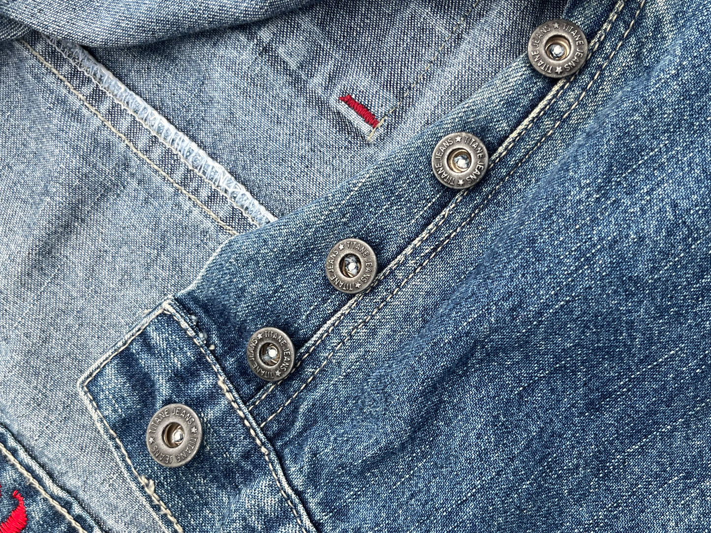 Vintage Tuttane Embroidery Baggy Jeans (34)