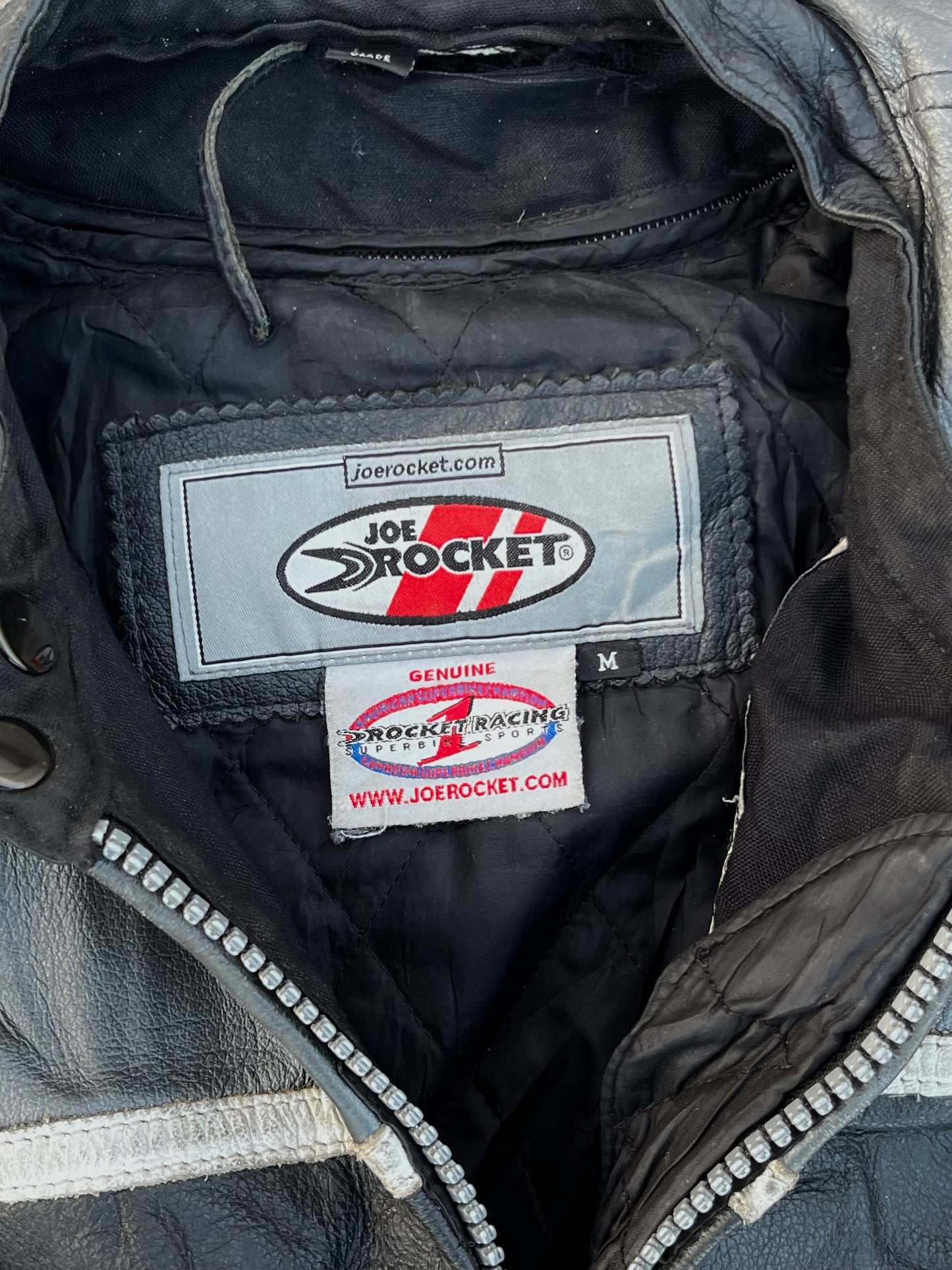 Joe Rocket Vintage Leather Biker Jacket (M)