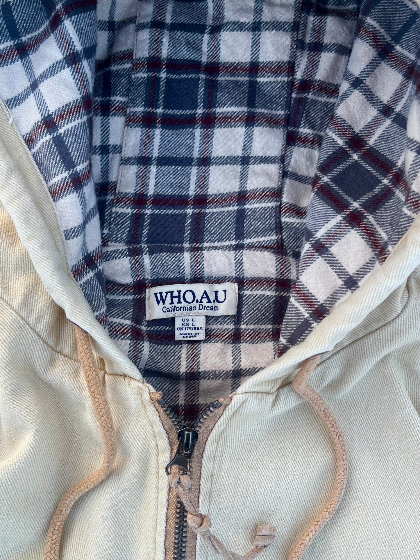 Vintage WHO.AU Zipper Hooded Jacket (S/M)