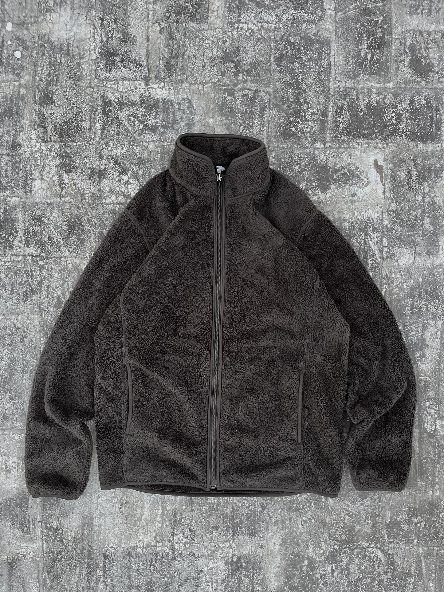 Uniqlo Dark Grey Fur Fleece Zipper (M)