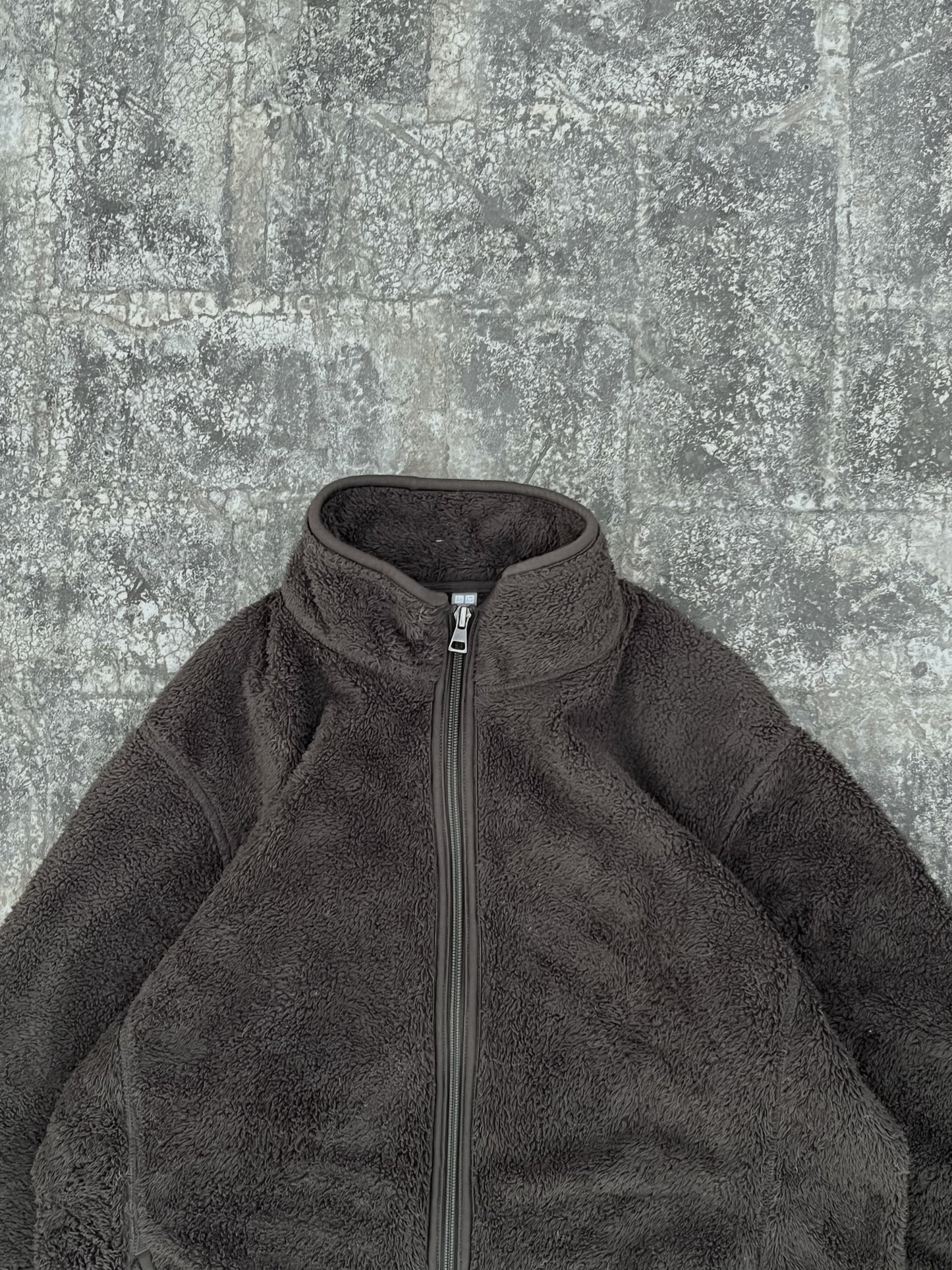 Uniqlo Dark Grey Fur Fleece Zipper (M)
