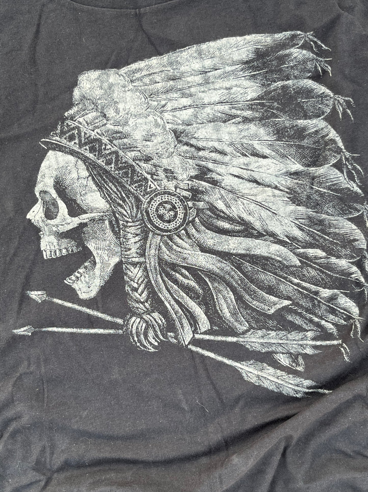 Vintage Ralph Lauren - Denim and Supply Native American Skull Graphic Tee (L/XL)