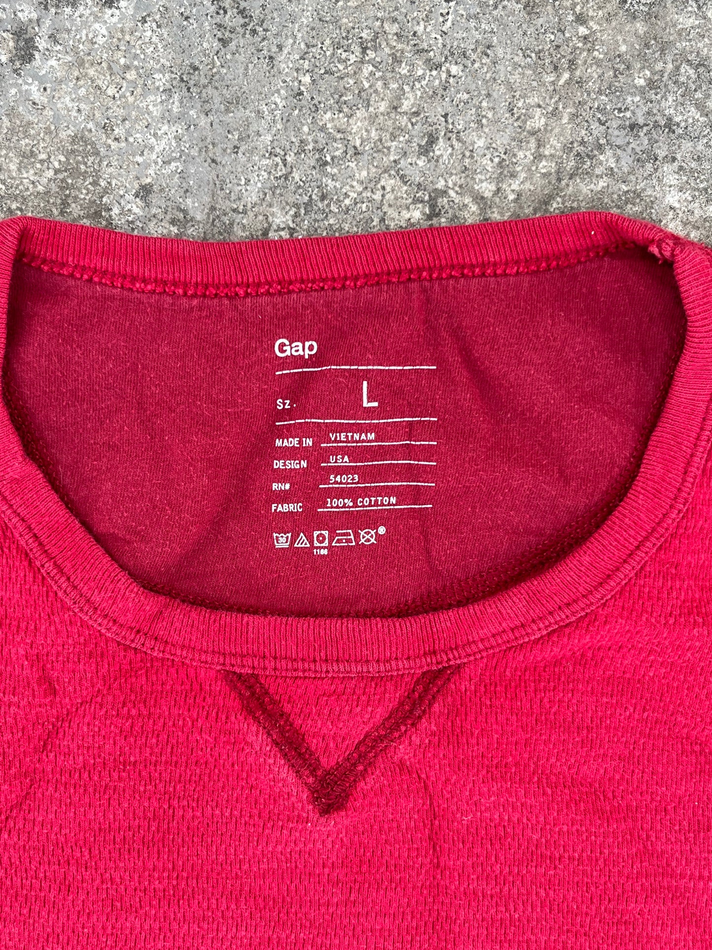 GAP Red Waffle Knit Oversized Tee (M/L)