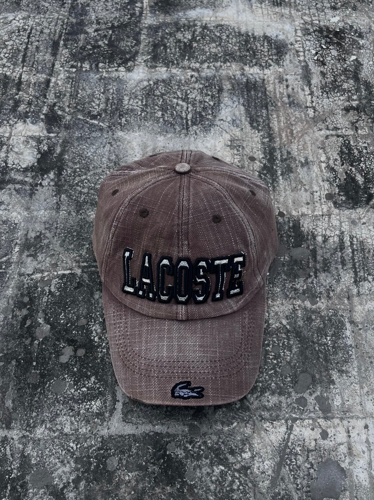 Lacoste Brown Denim Cap