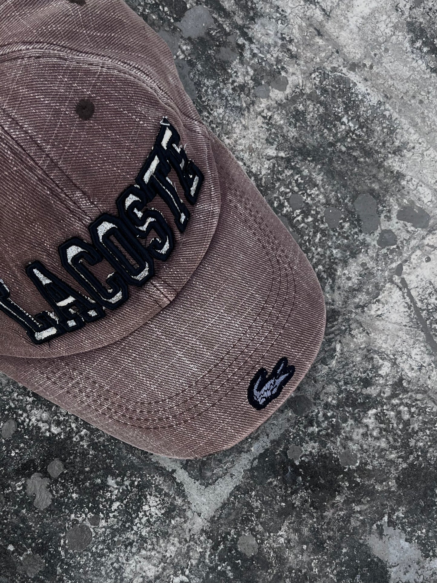 Lacoste Brown Denim Cap
