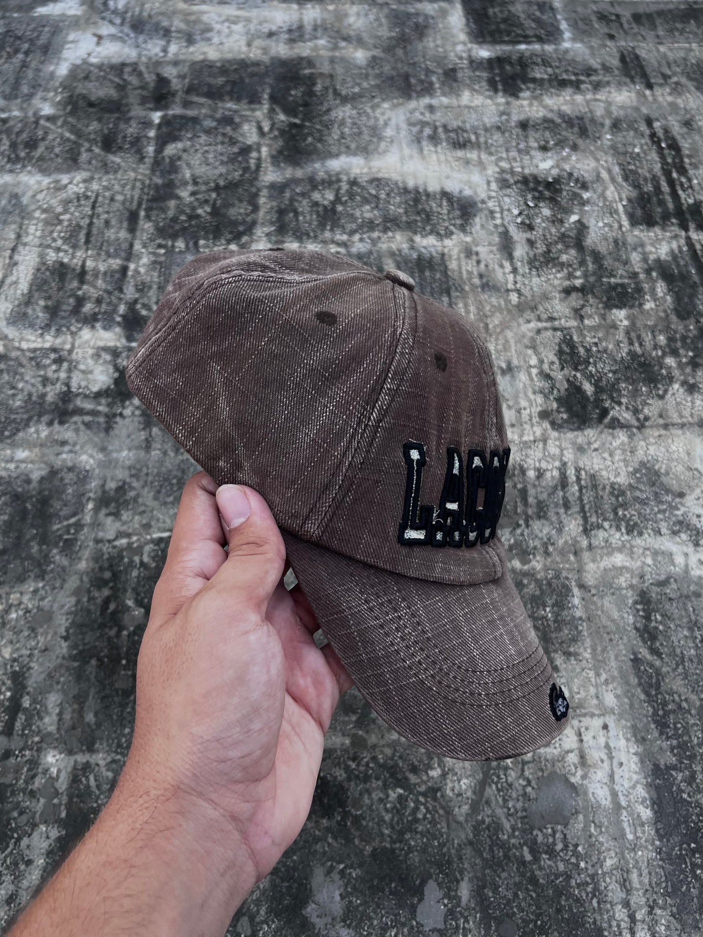 Lacoste Brown Denim Cap