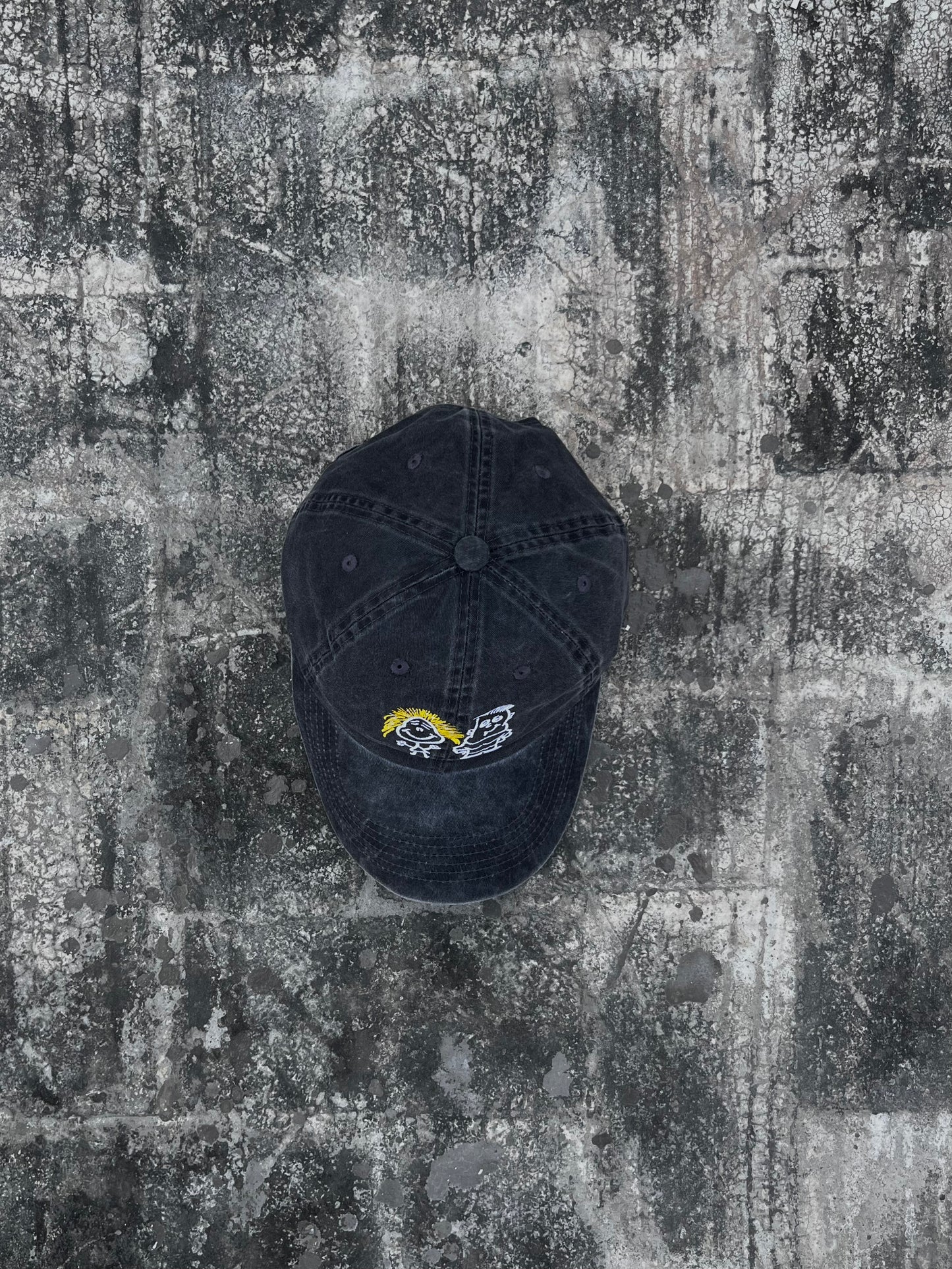 Stone Washed Grey Cap