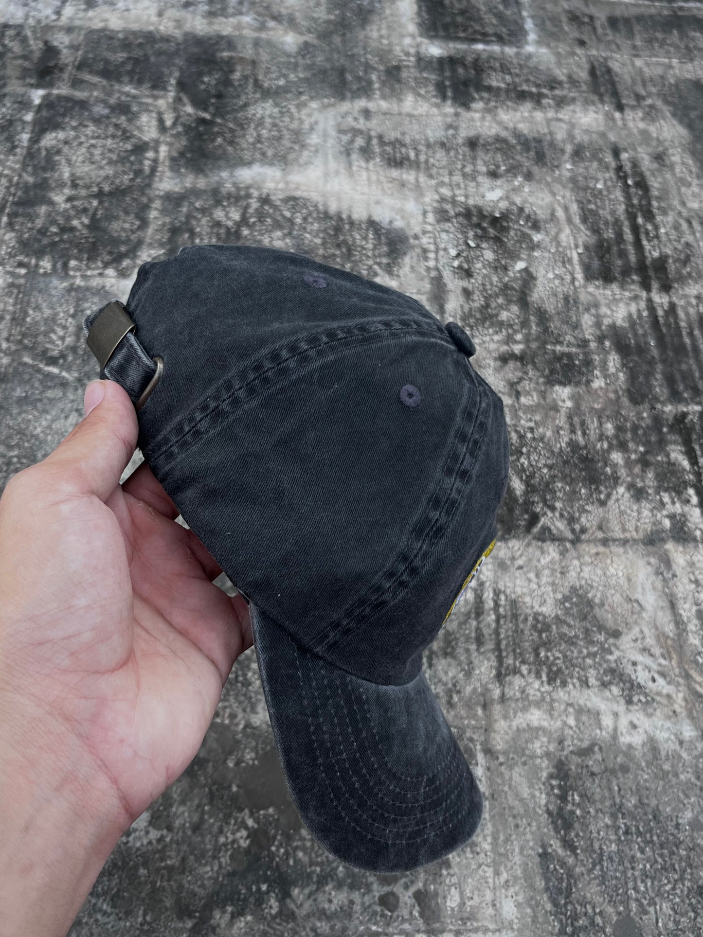 Stone Washed Grey Cap