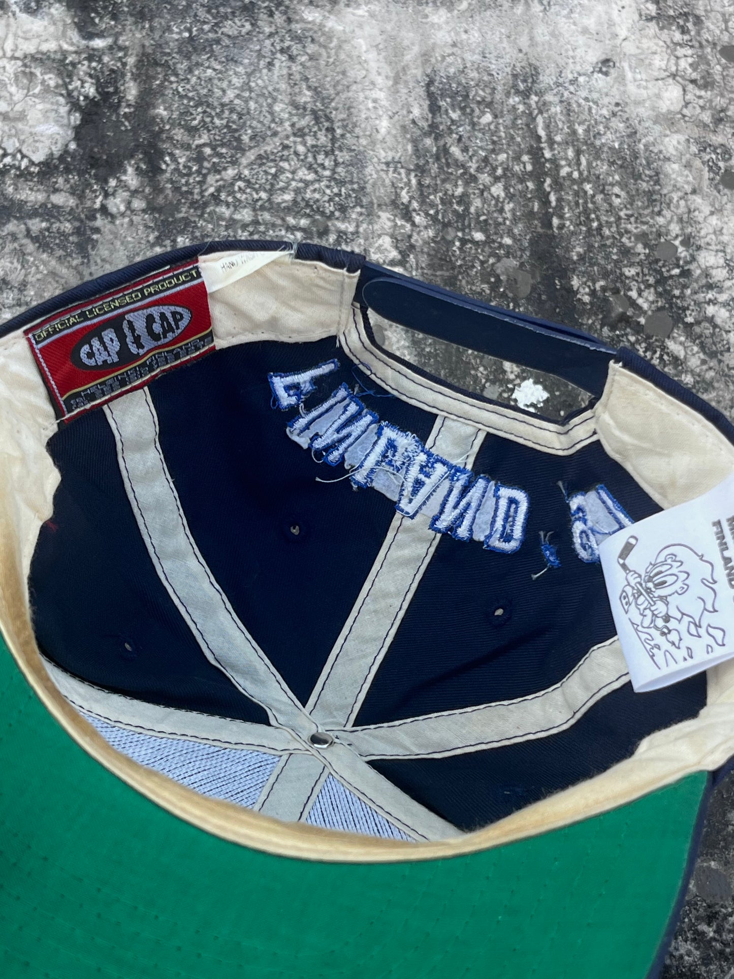 Vintage Finland 1997 Ice Hockey Cap