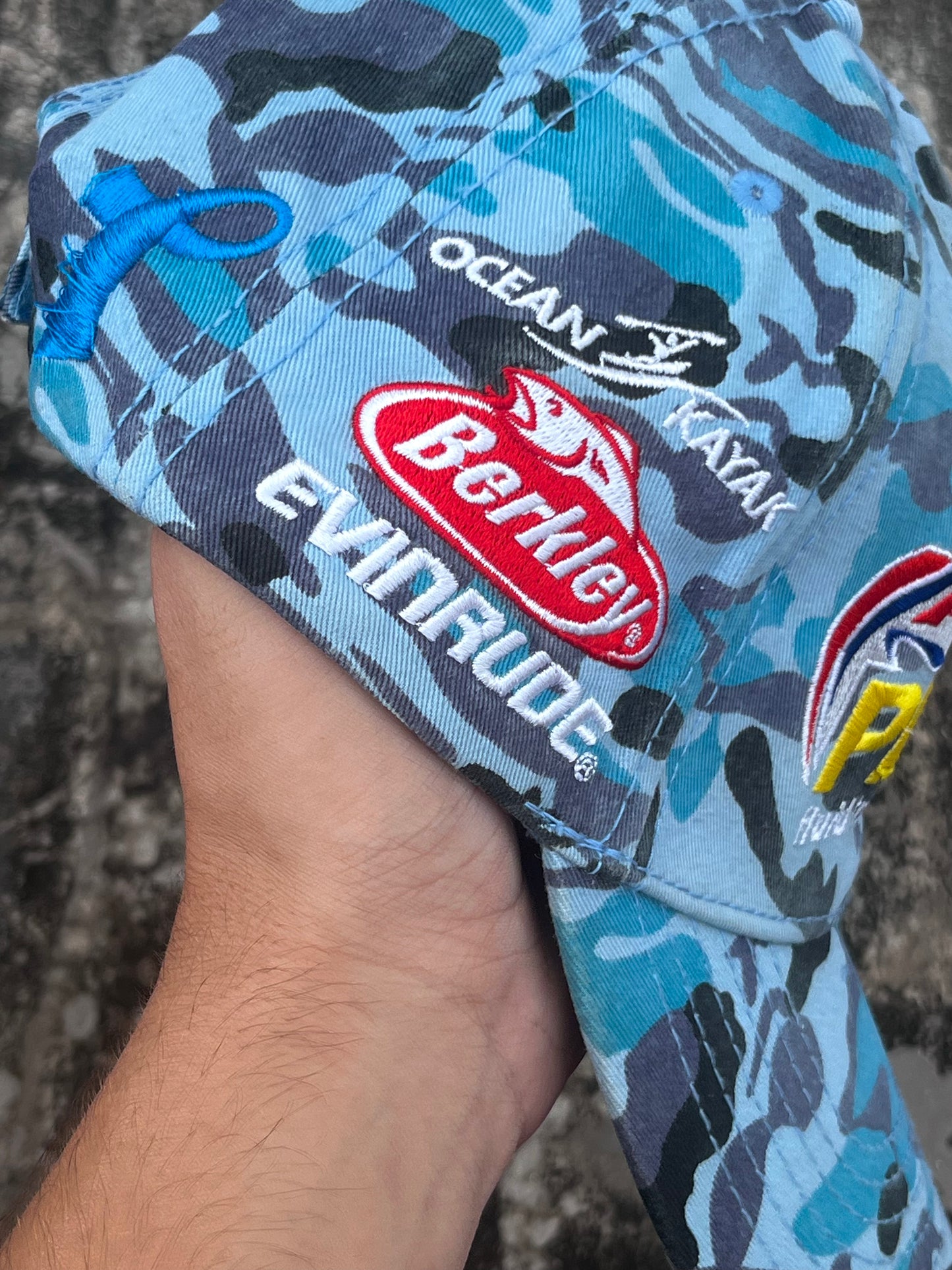 Pirtek Fishing Blue Camo Cap