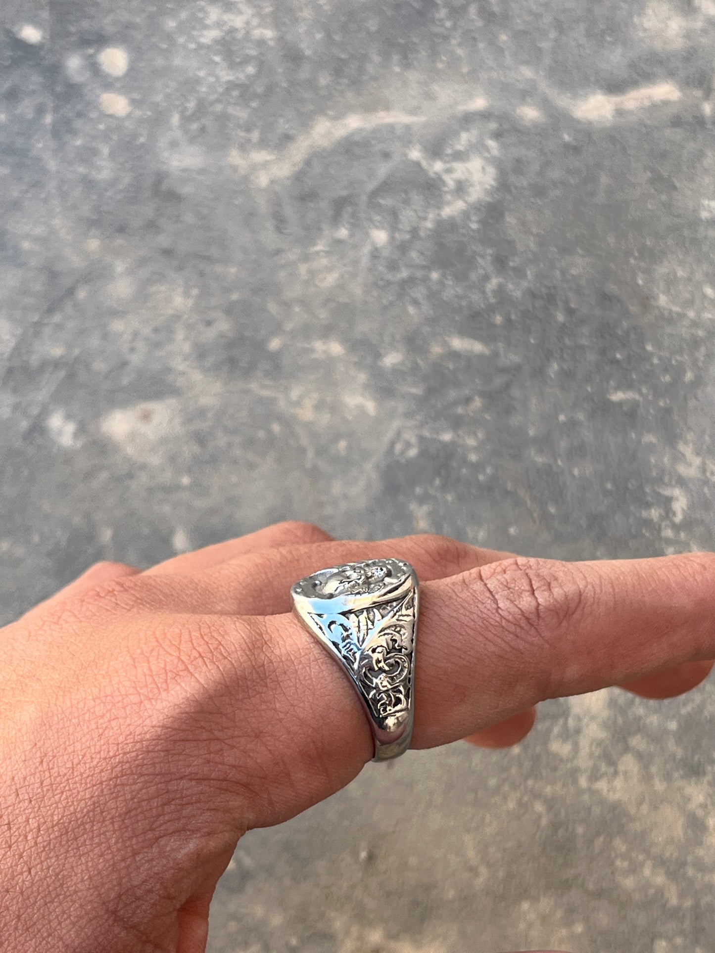 Vintage Pirate Skull Ring