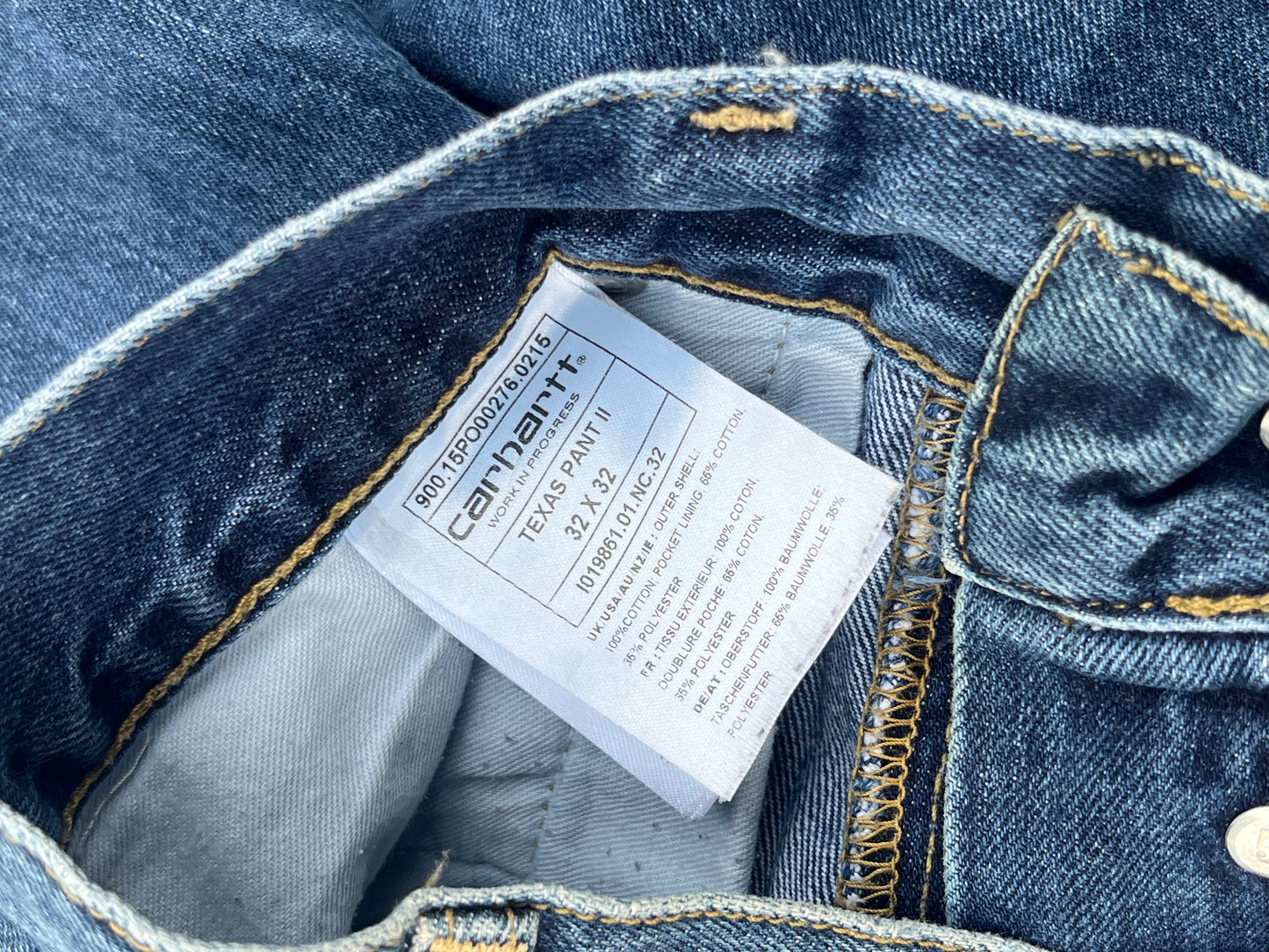 Carrhart Denim Straight Relaxed Fit Workwear Jeans (32) ( Rare )