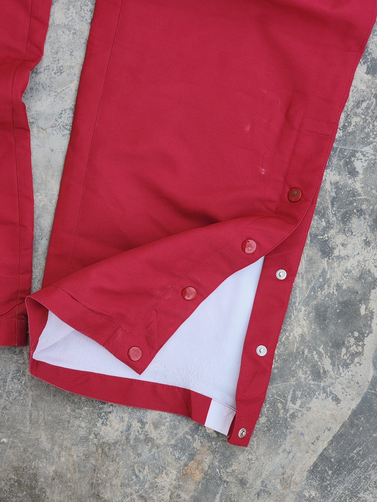 Vintage Bunta Red Buttoned Baggy Trackpants (L)