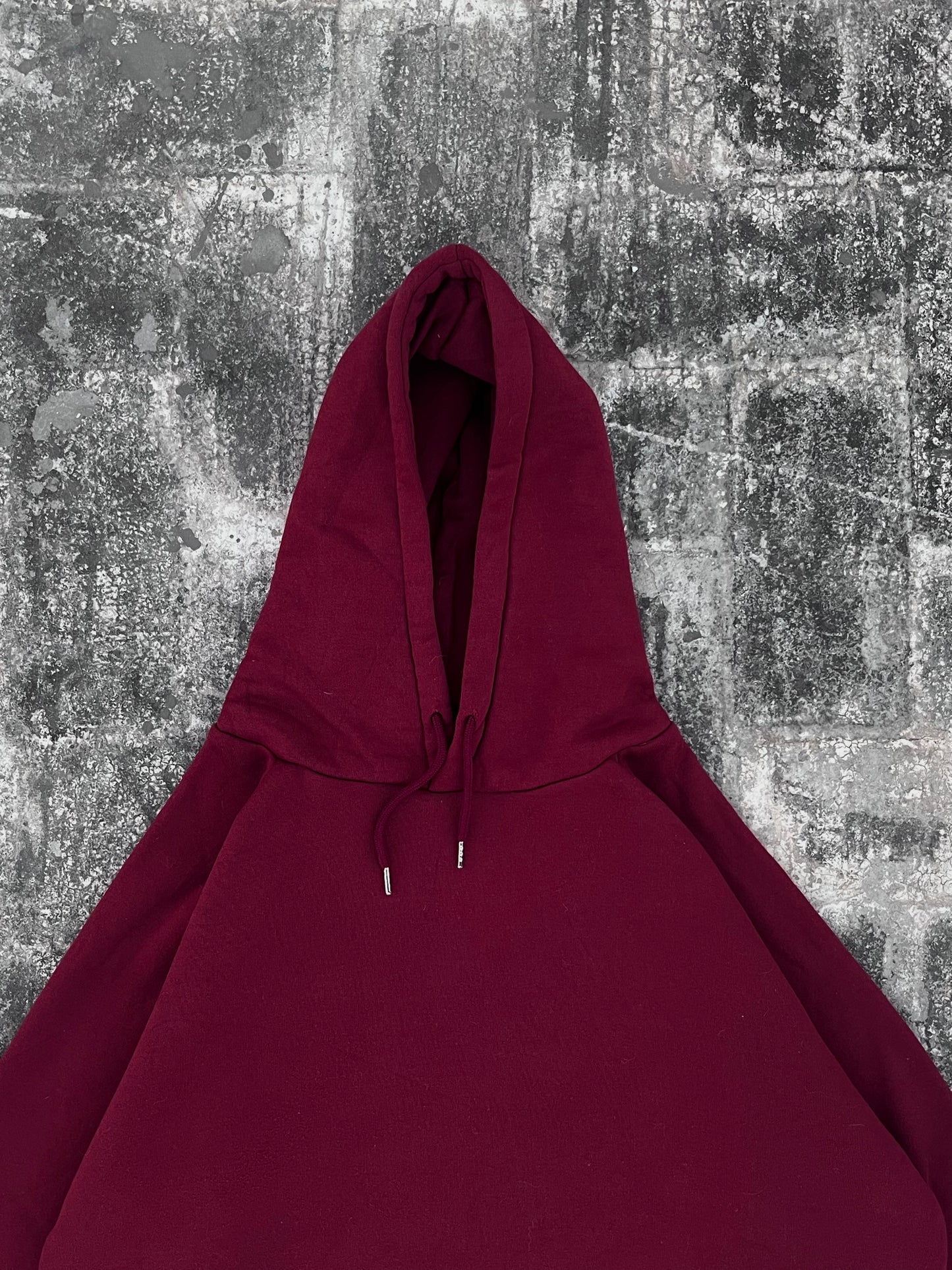Plain Maroon Oversized Hoodie (S)