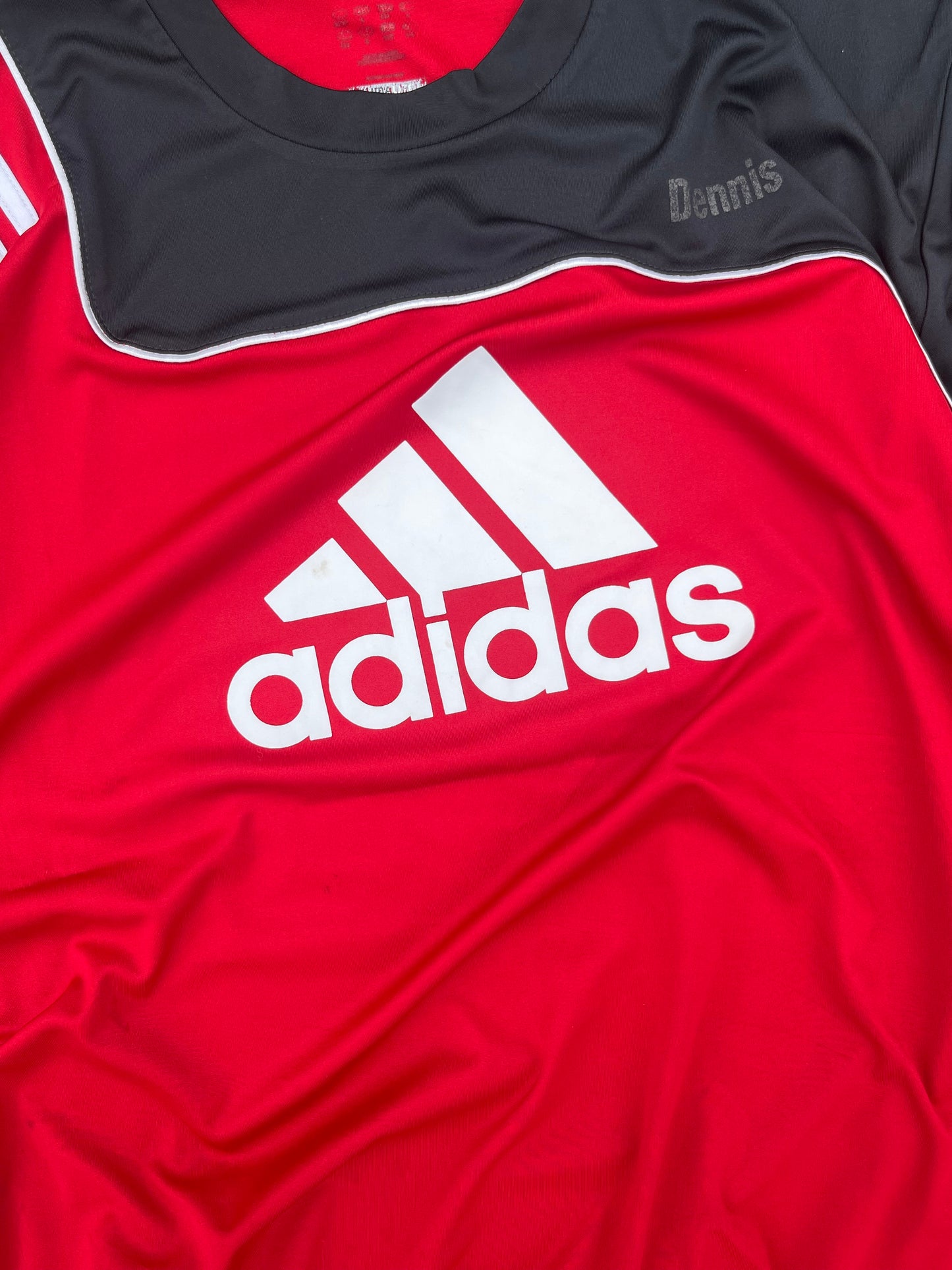 Vintage Adidas Red Dennis Jersey (L)