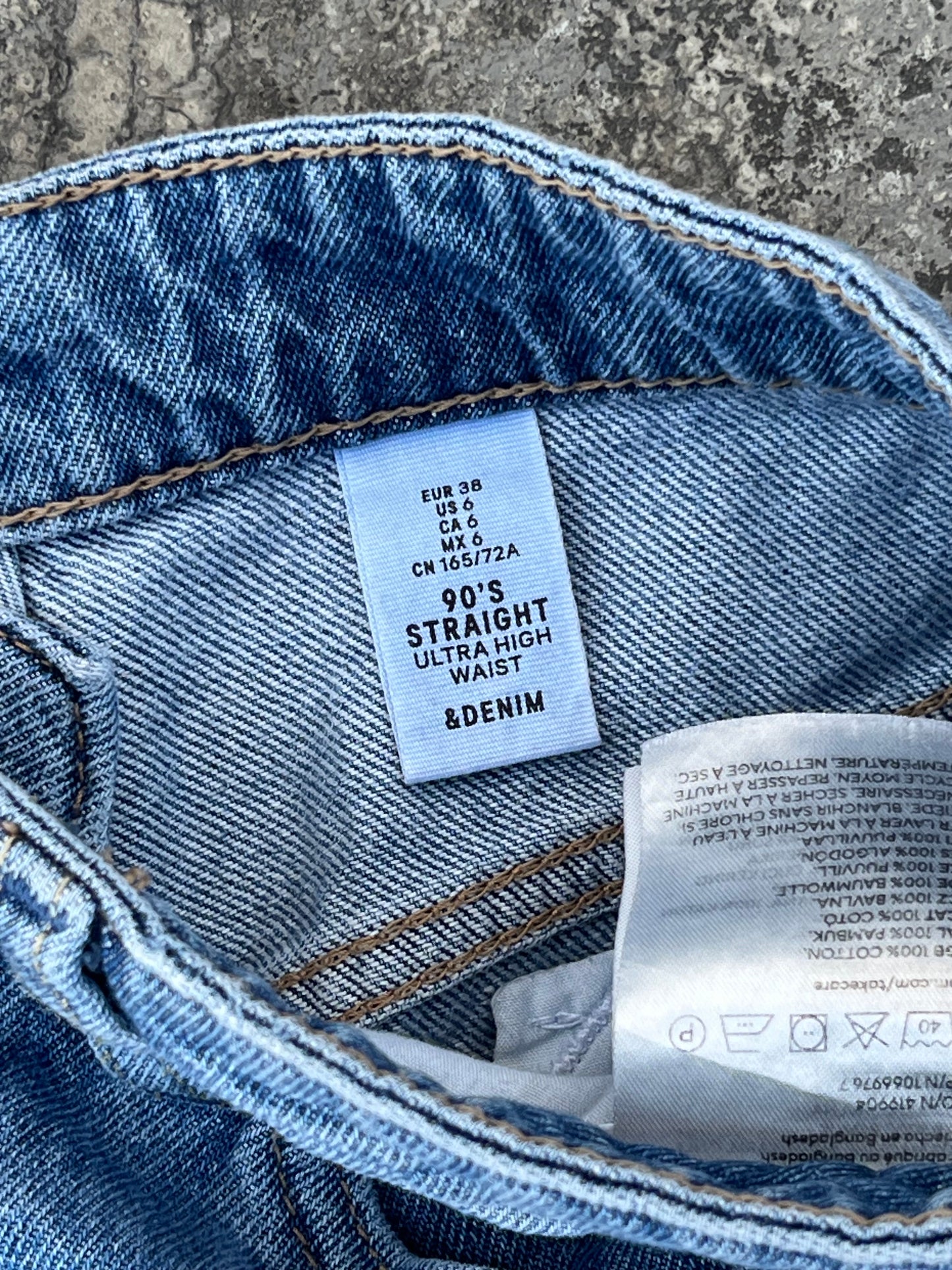 & Denim Straight Baggy Fit Jeans (29)