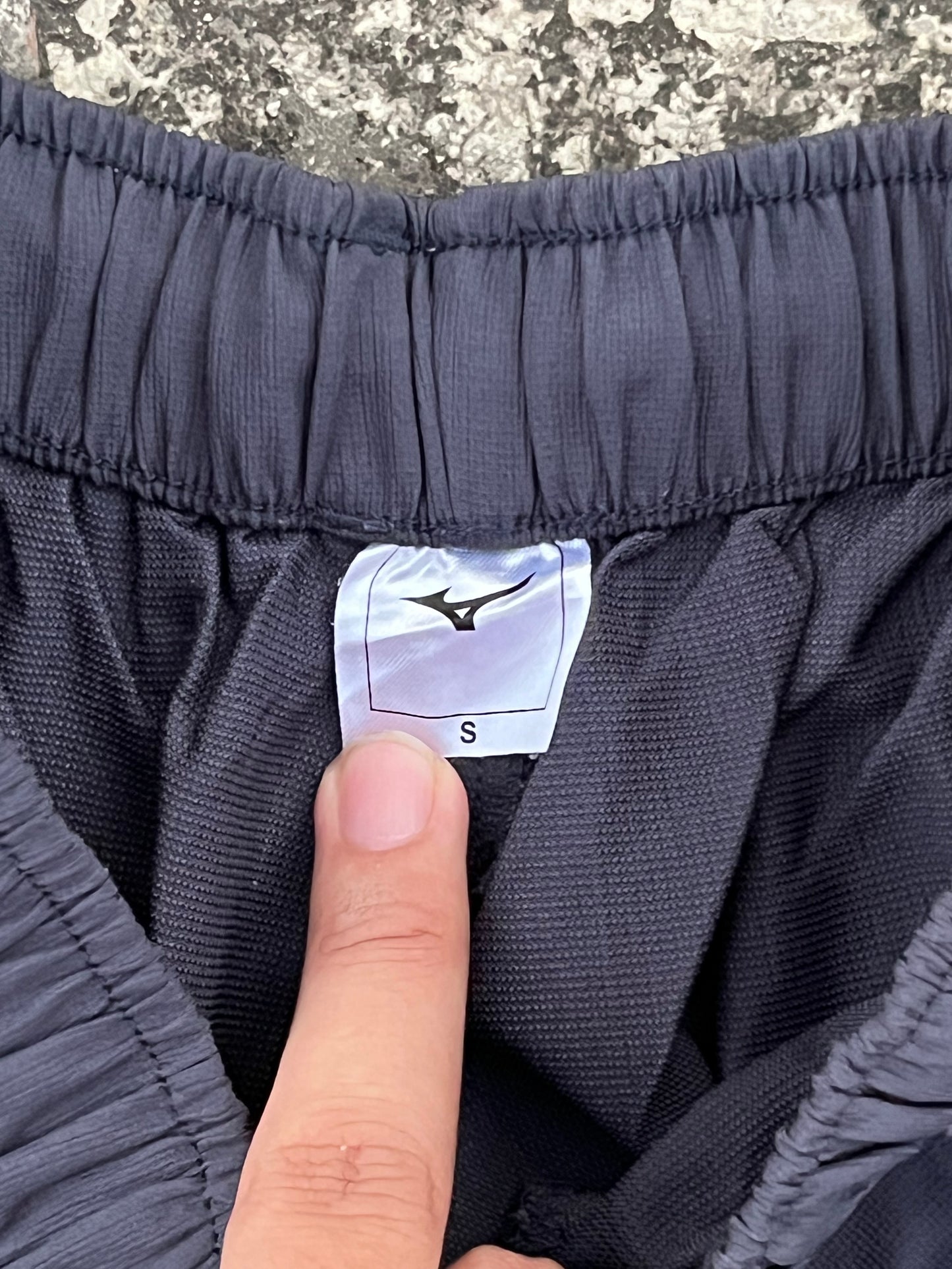 Vintage Mizuno Navy Blue Baggy Trackpants (S/M)