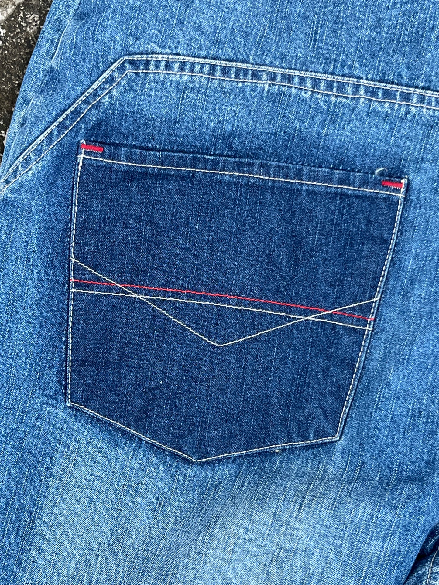 Vintage Tuttane Embroidery Baggy Jeans (34)