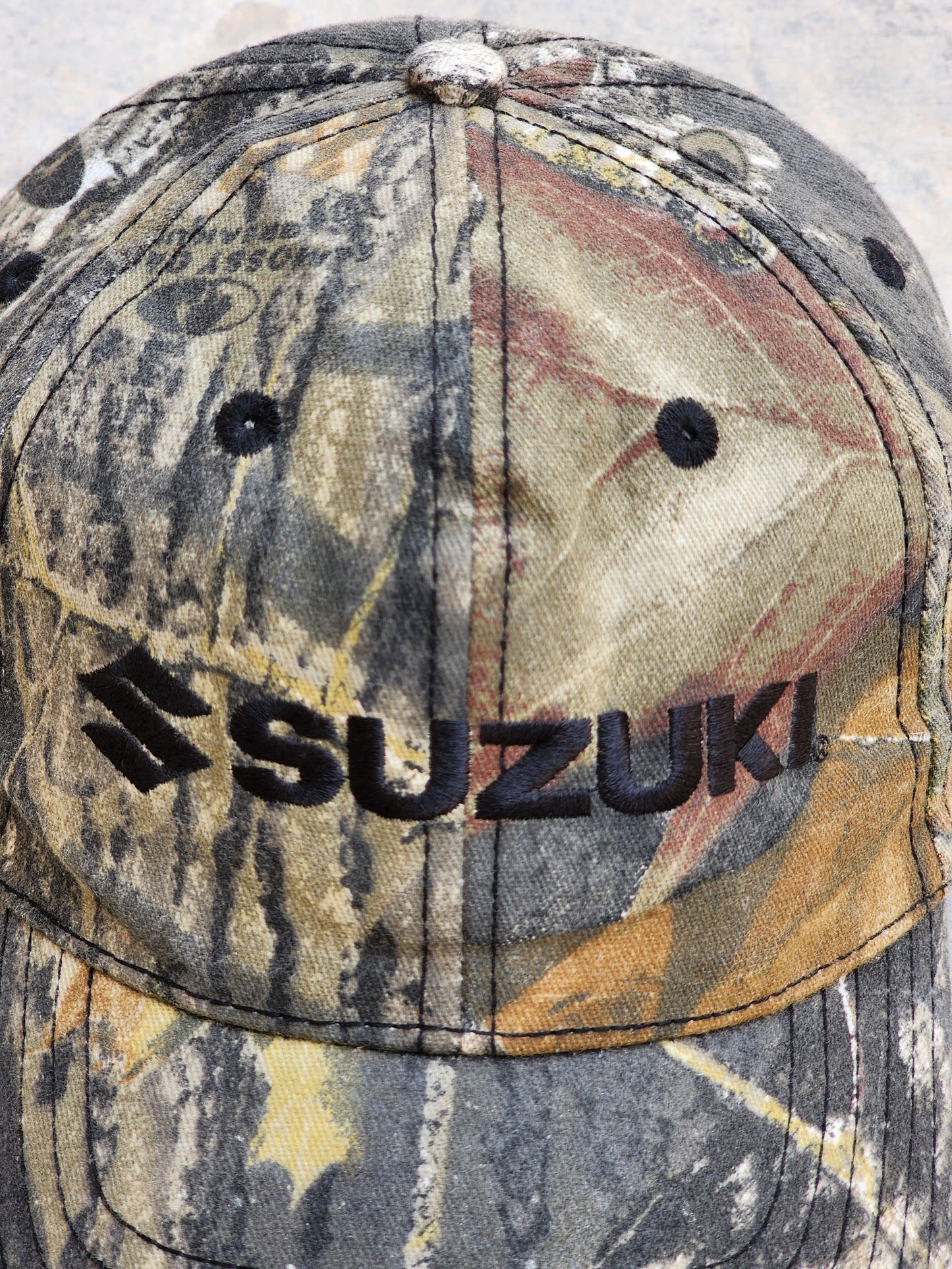 Vintage Suzuki Mossy Oak Camo Cap
