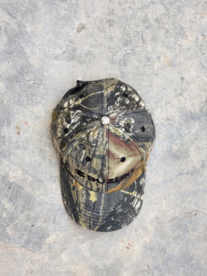 Vintage Suzuki Mossy Oak Camo Cap