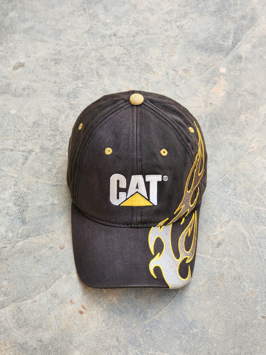 Vintage Heavy Duty Cat Flames Cap ( Super Rare )
