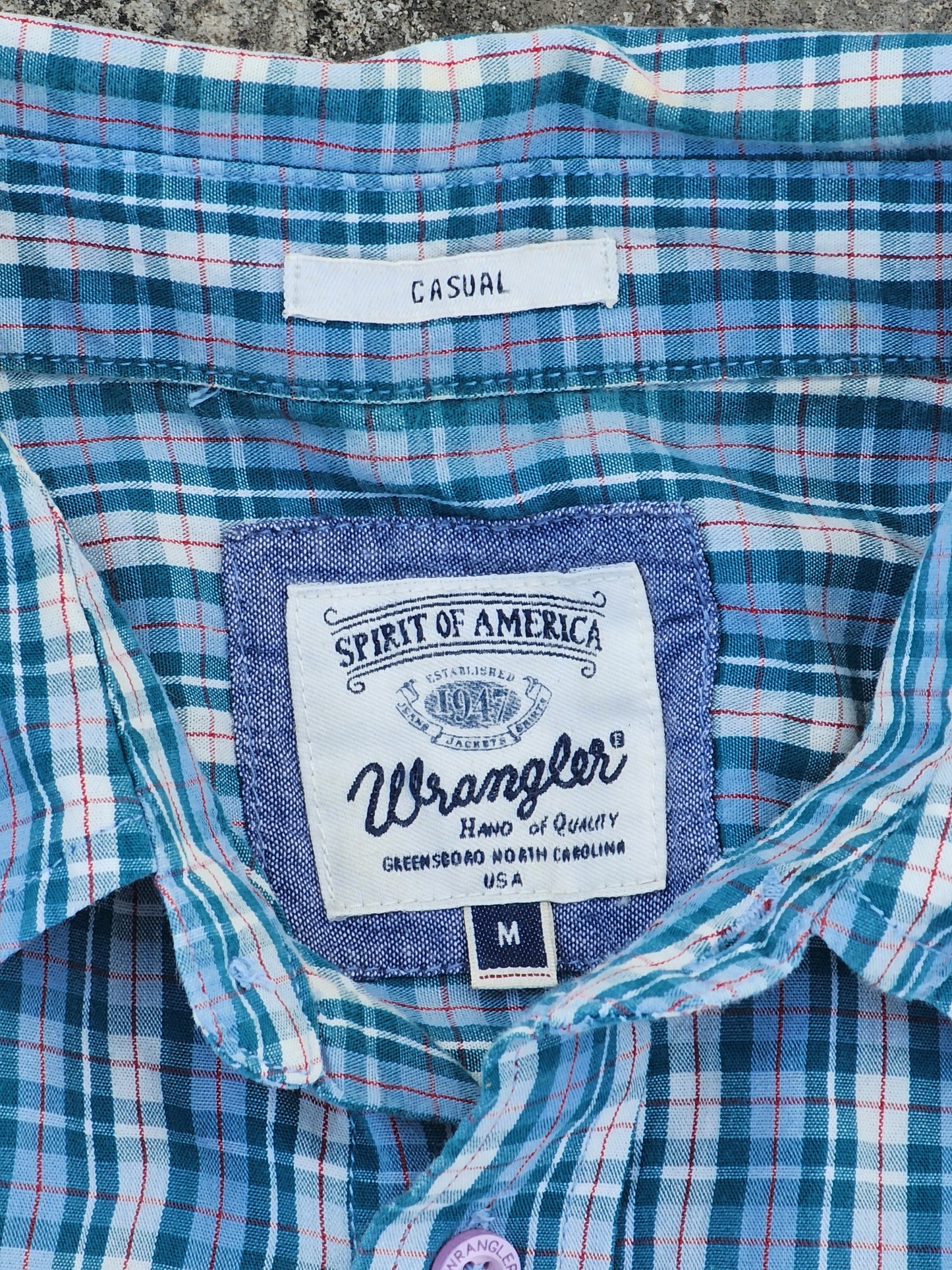Vintage Wrangler Button Up Tee (L/XL)
