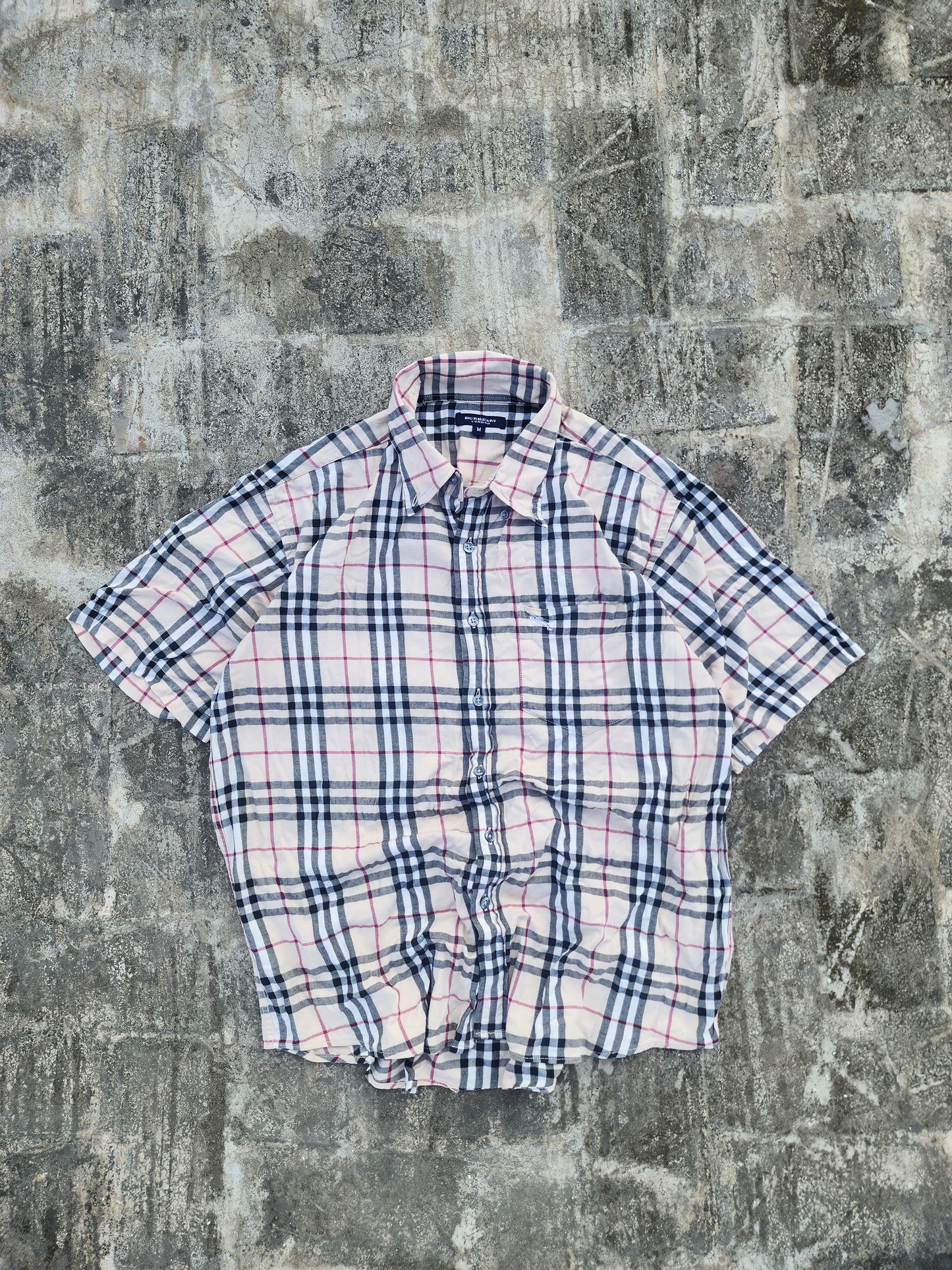 Vintage Burberry Boxy Tee (L) ( Extremely Rare )