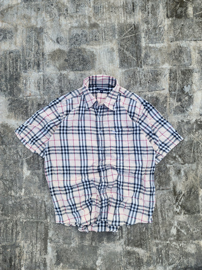 Vintage Burberry Boxy Tee (L) ( Extremely Rare )