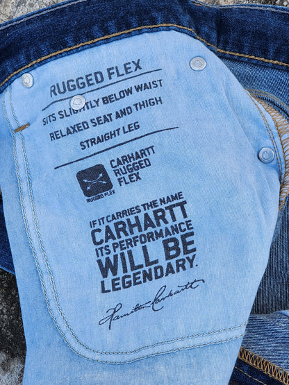 Carhartt Denim Relaxed Fit Workwear Jeans (36) ( Rare )