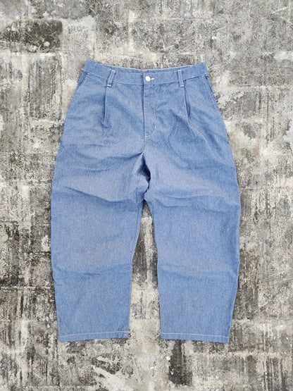 Carhartt Super Baggy Faded-Blue Colored Denim Trousers (33) ( Rare )