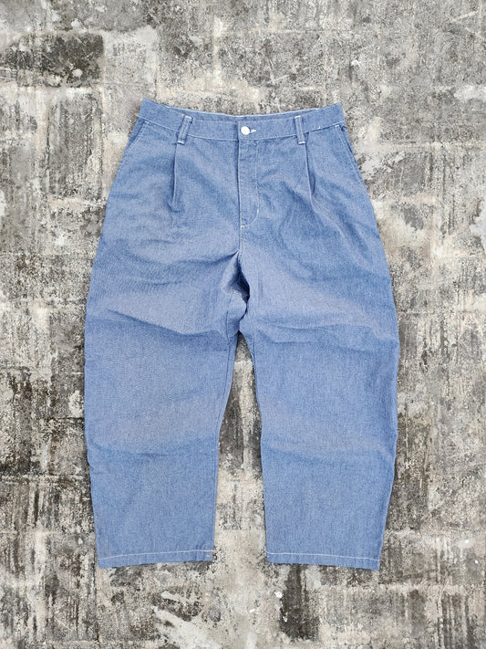 Carhartt Super Baggy Faded-Blue Colored Denim Trousers (33) ( Rare )