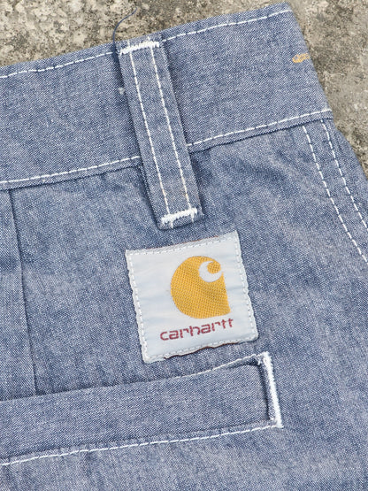 Carhartt Super Baggy Faded-Blue Colored Denim Trousers (33) ( Rare )