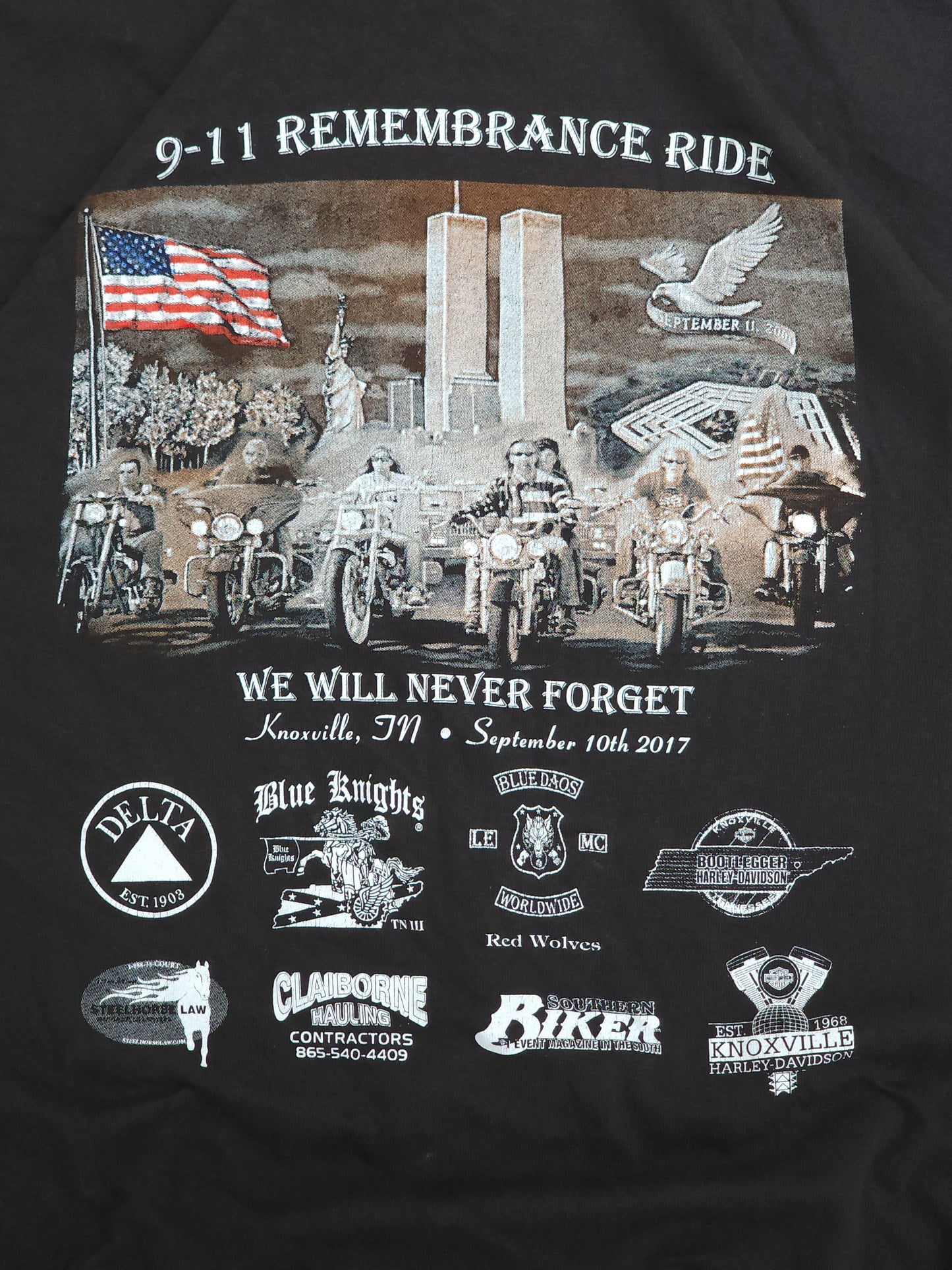 9-11 Remembrance Ride Tee (L)