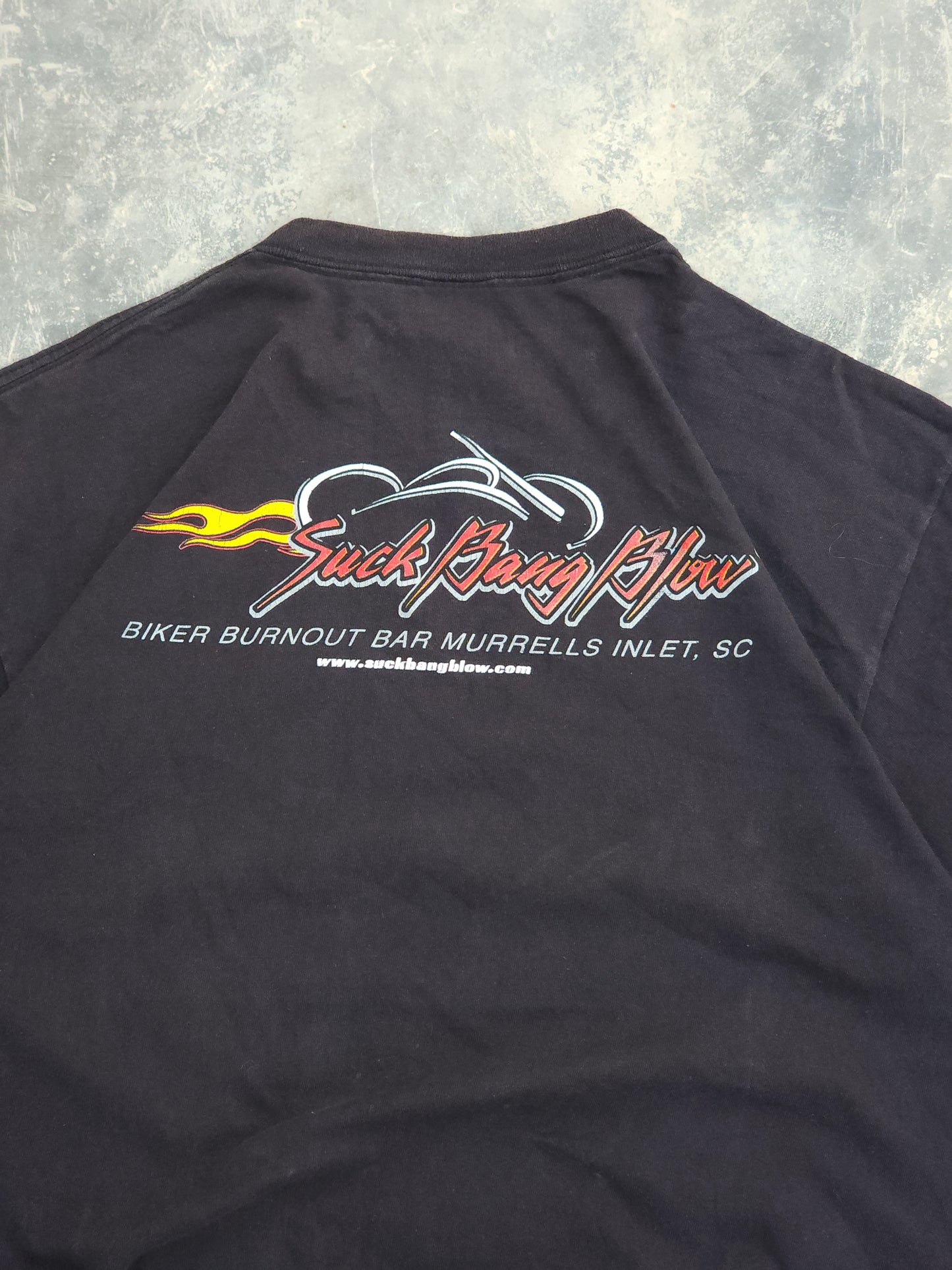 Suck,Bang,Blow Biker Burnout Bar Tee (M)